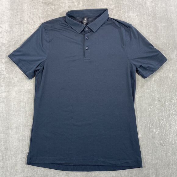 lululemon athletica Other - Lululemon Mens Medium Navy Short Sleeve Polo Shirt